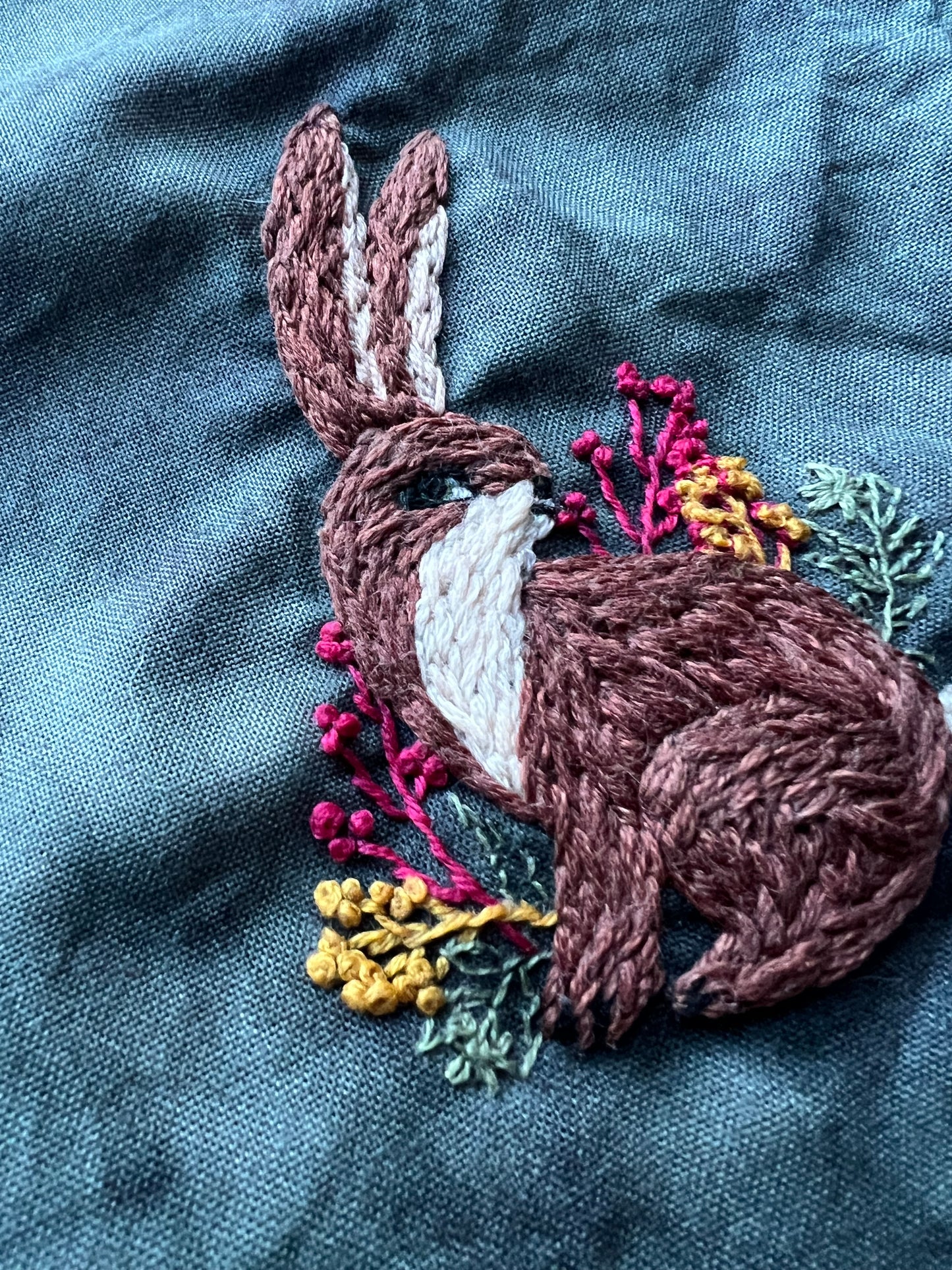 Folkio Rabbit Embroidery Kit