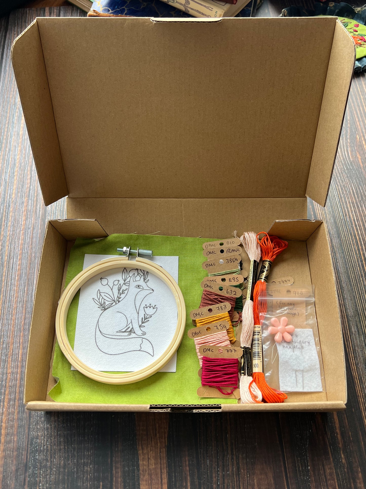 Folkio Fox Embroidery Kit