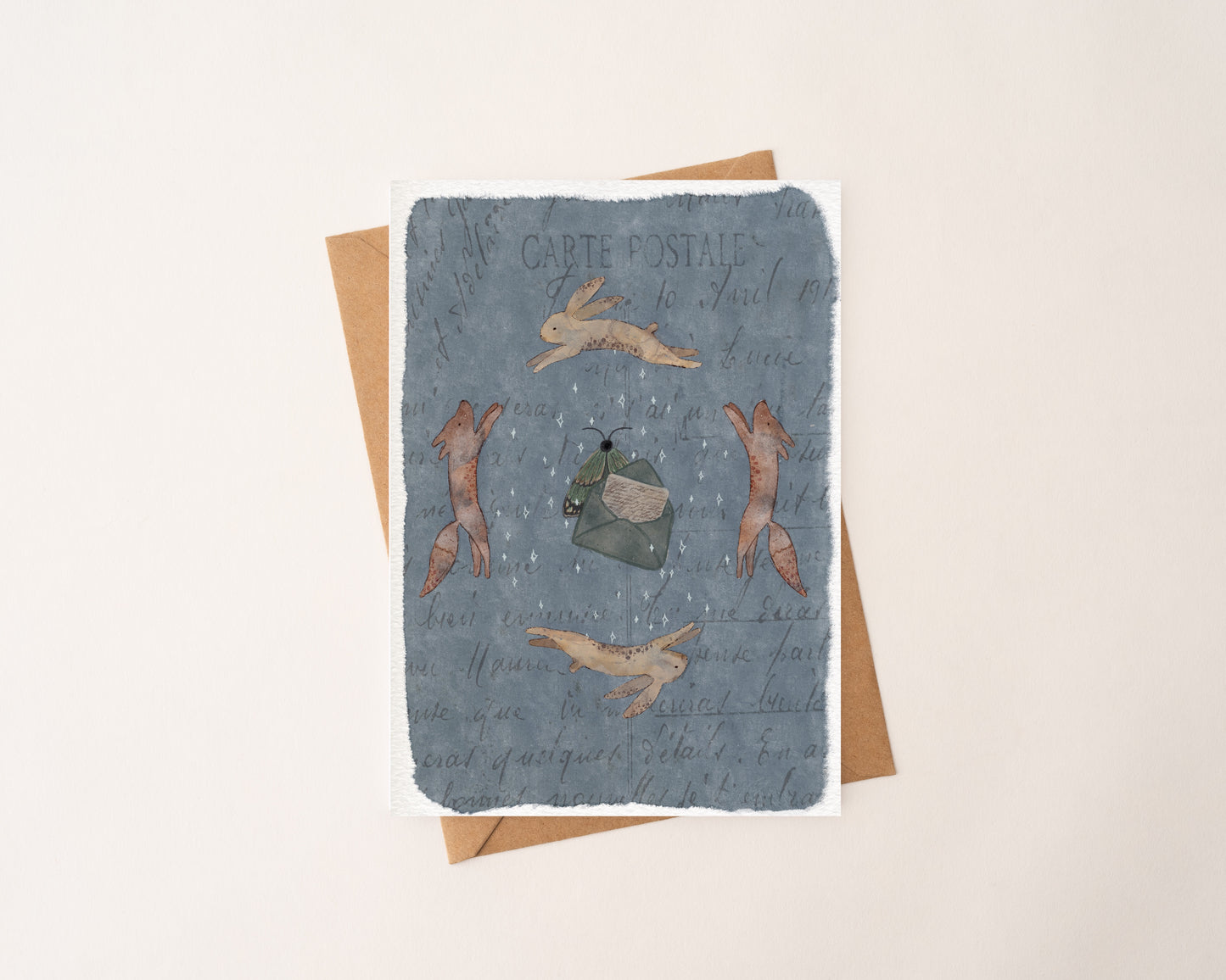 N’oublie Pas D’ecrire Greeting Card