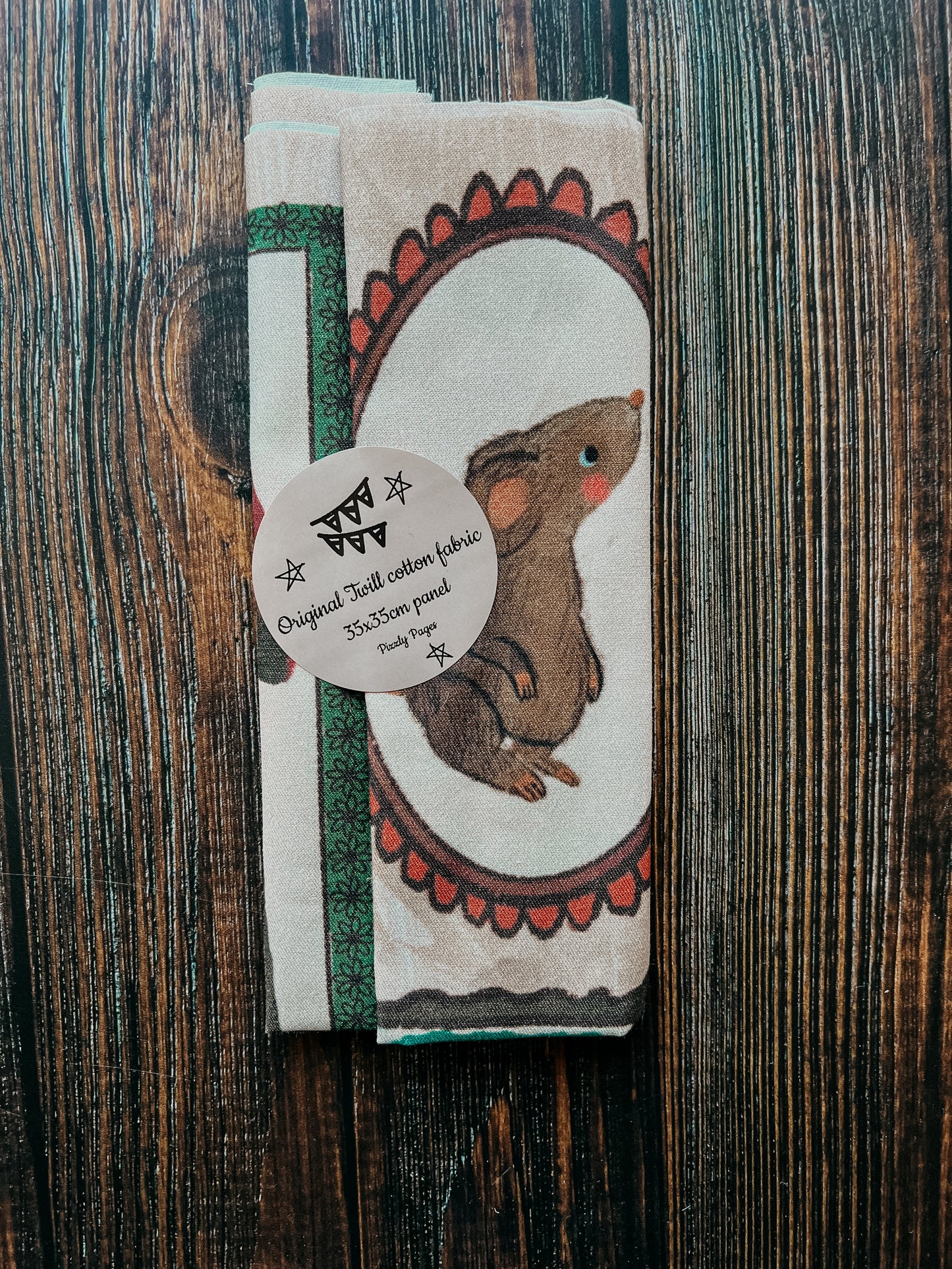 Curious Mouse Frames Fabric Panel