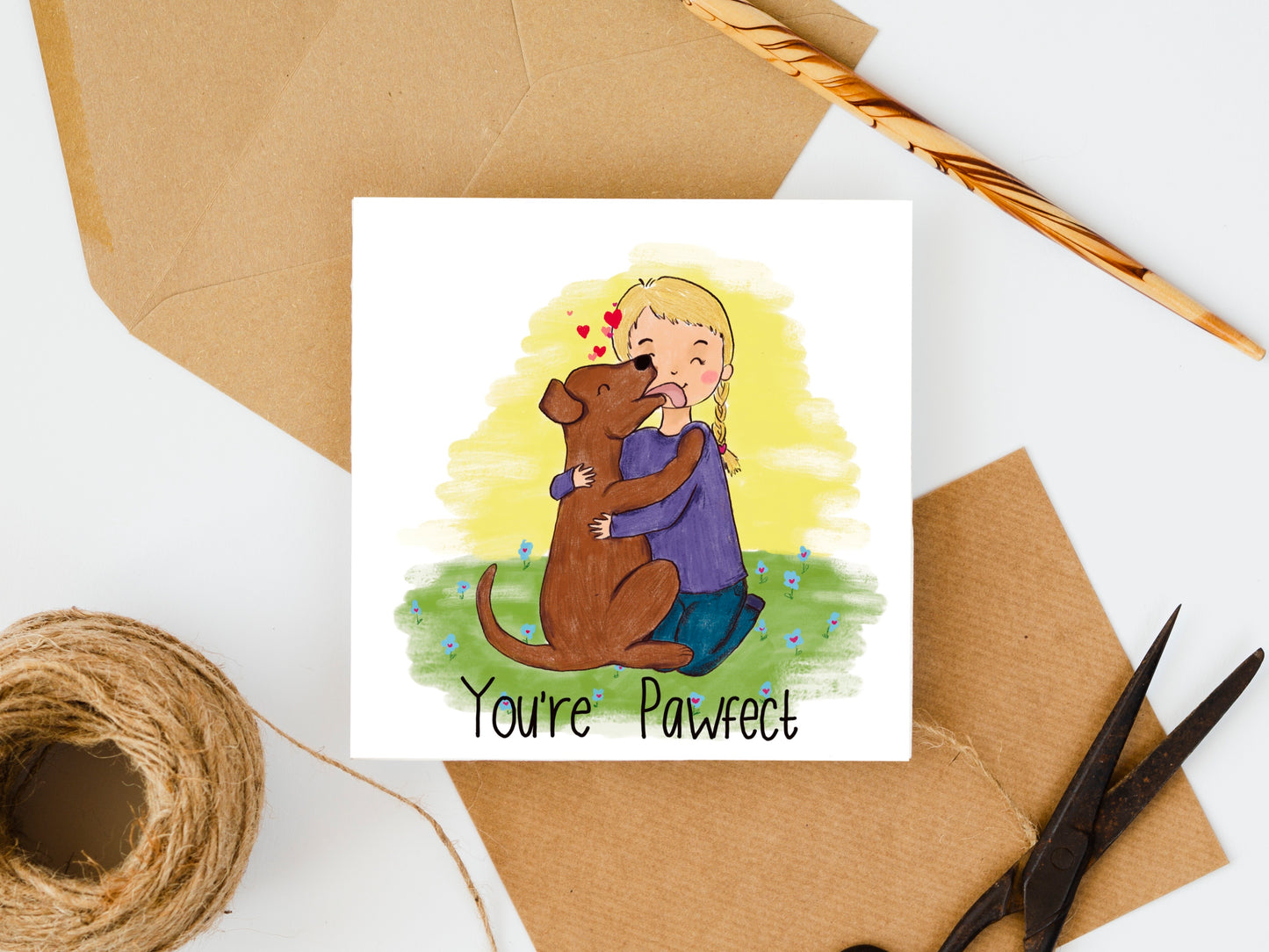 You're Pawfect Greeting Card