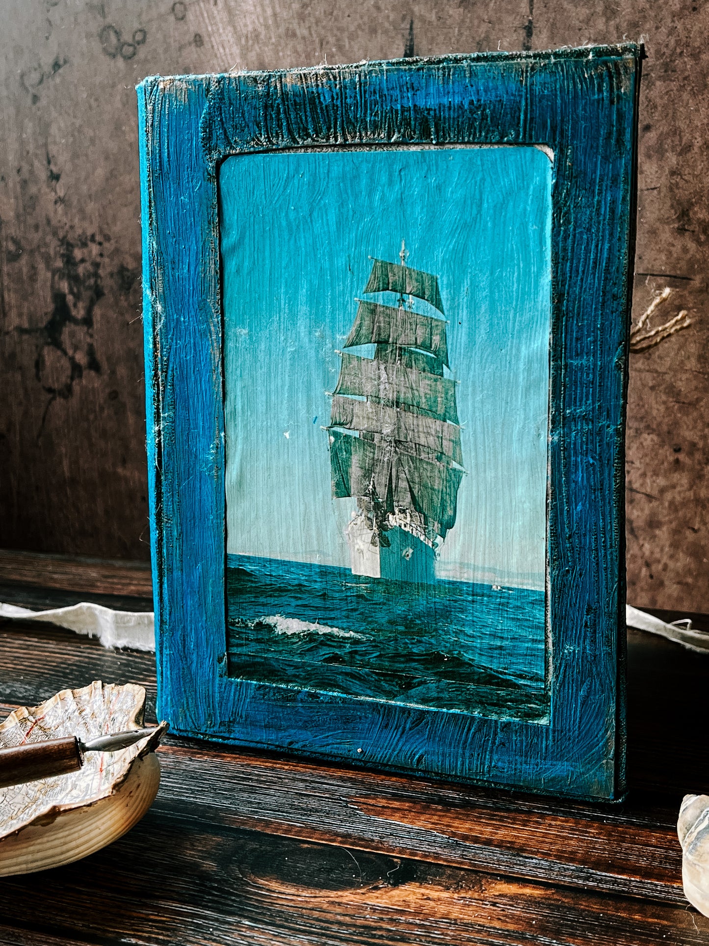 Blue nautical boat Journal