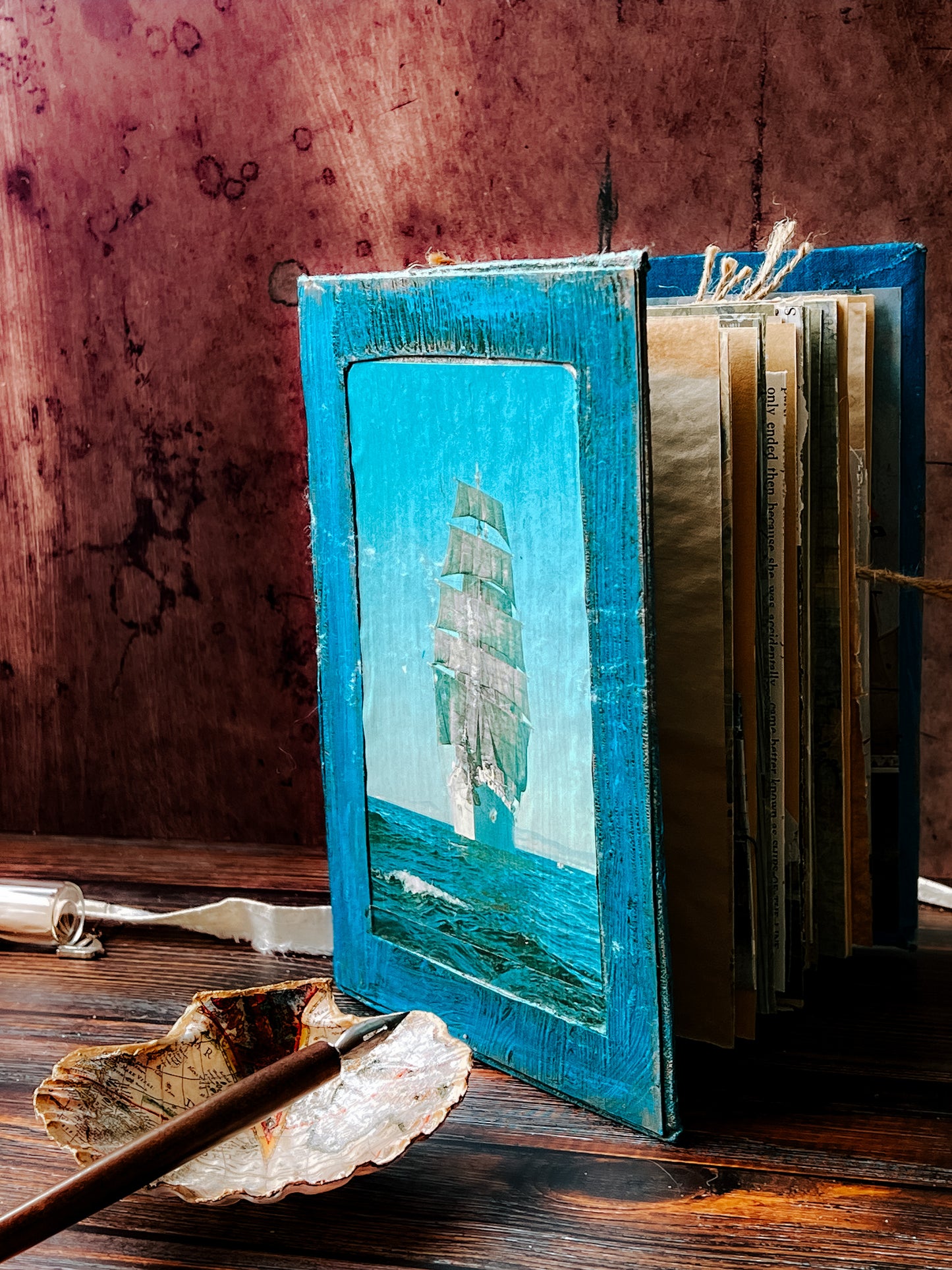 Blue nautical boat Journal