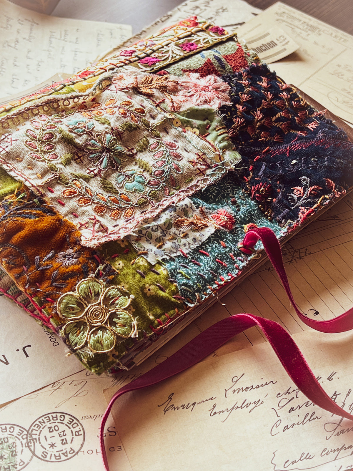 Hand-Stitched Patchwork Journal Cover Workshop
