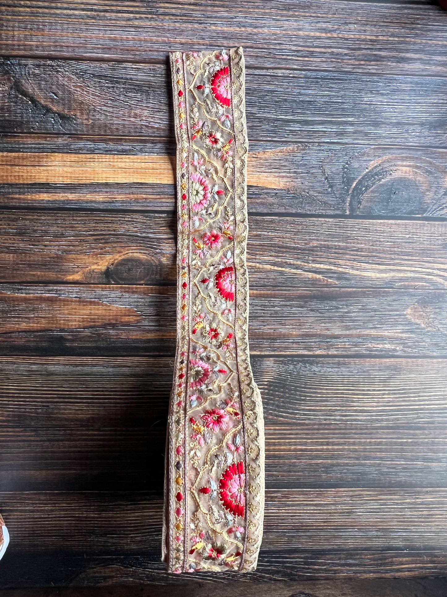 Rainbow India Embroidered Trim