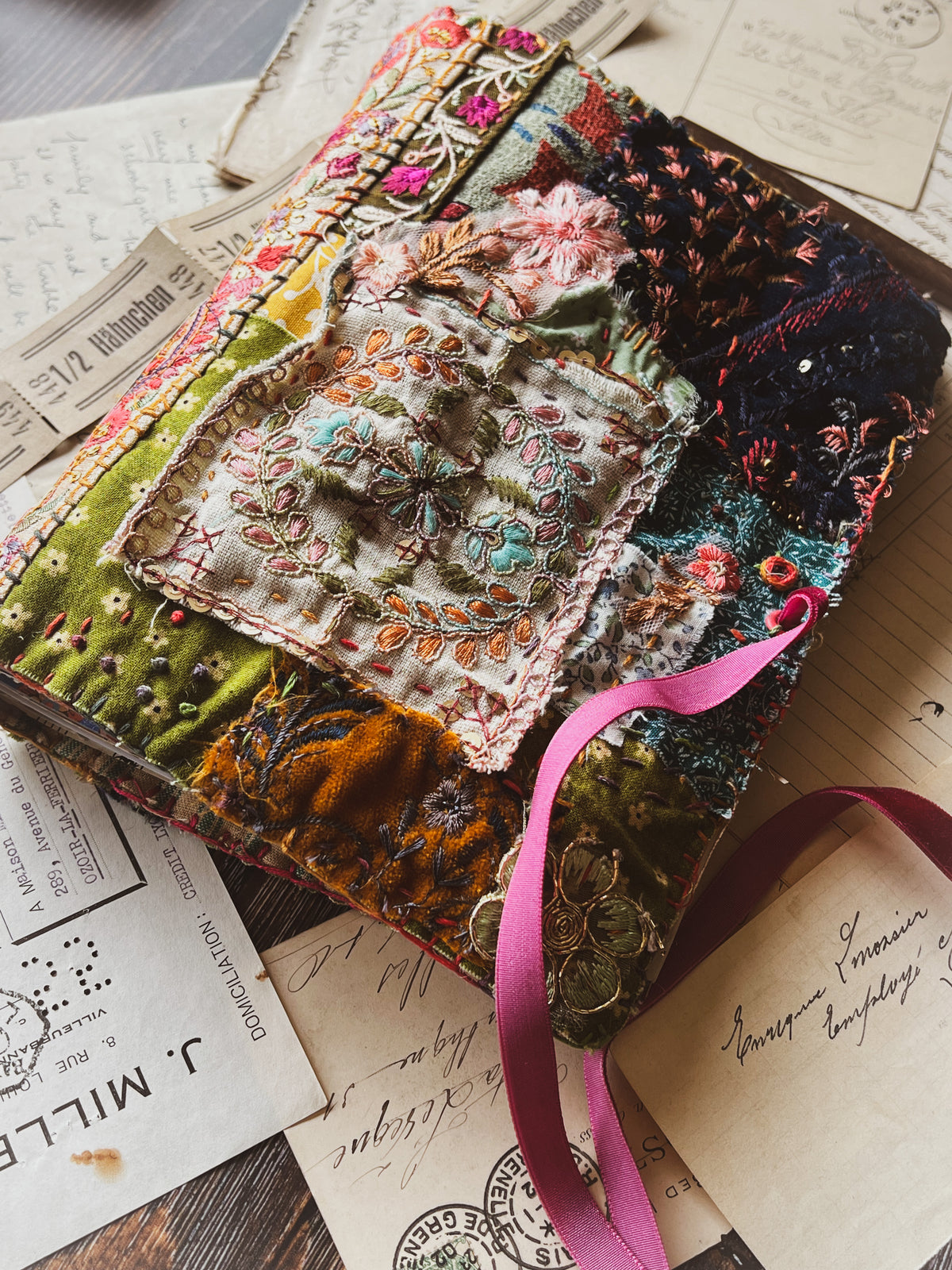 Hand-Stitched Patchwork Journal Cover Workshop