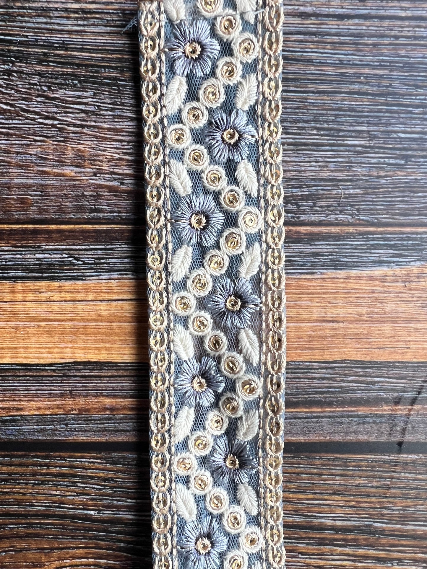 Sweet Dreams floral Indian embroidered trim