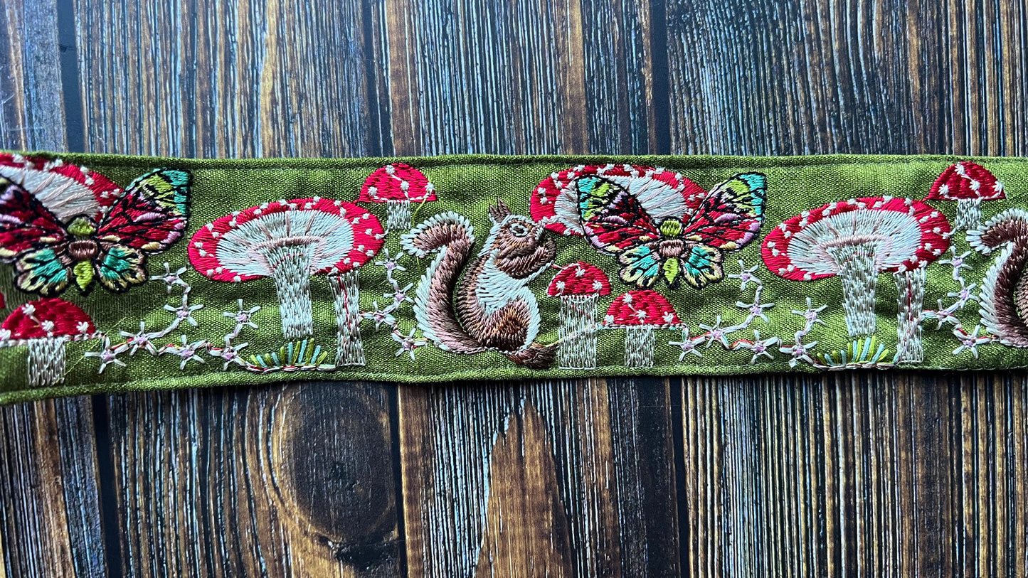 Mushroom Forest Embroidered Trim
