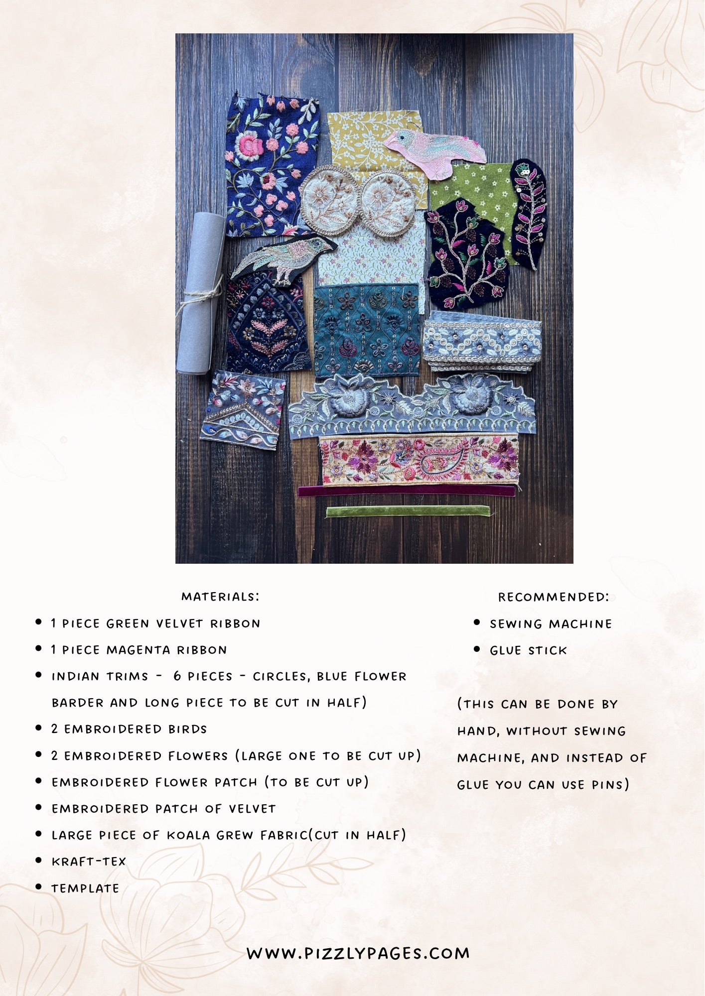 Fabric Collage Crown Kit