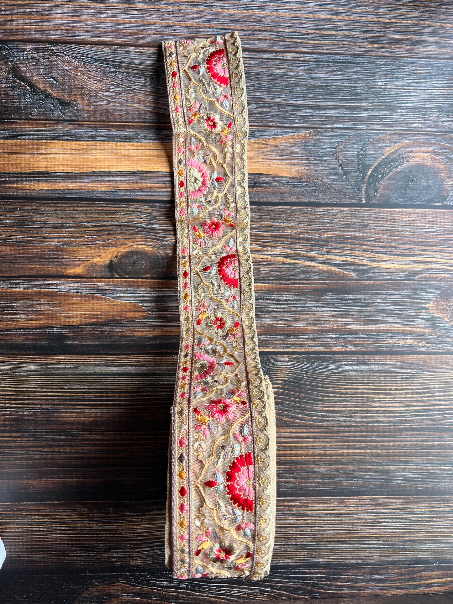 Rainbow India Embroidered Trim