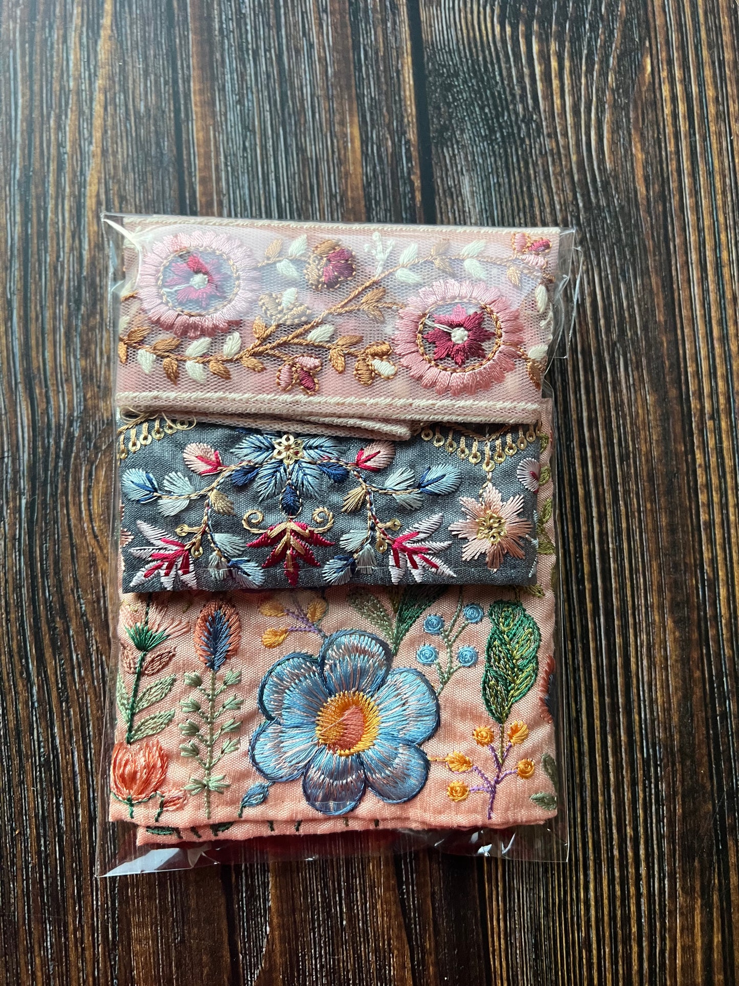 Embroidered Indian Trim pack