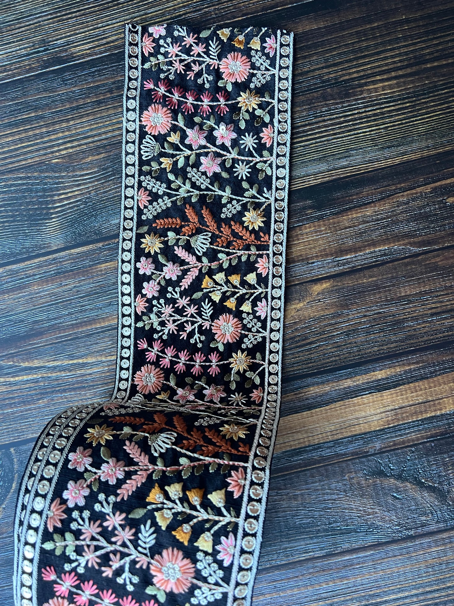 Black Forest Embroidered Trim