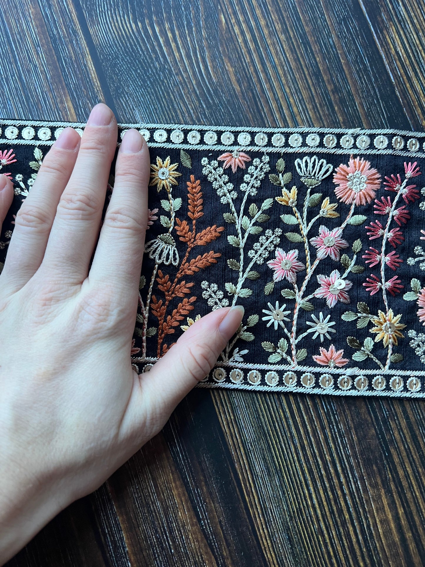 Black Forest Embroidered Trim
