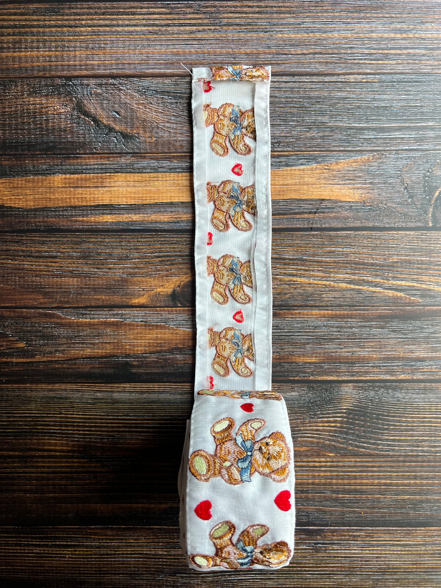 Teddy Bear Love embroidered trim