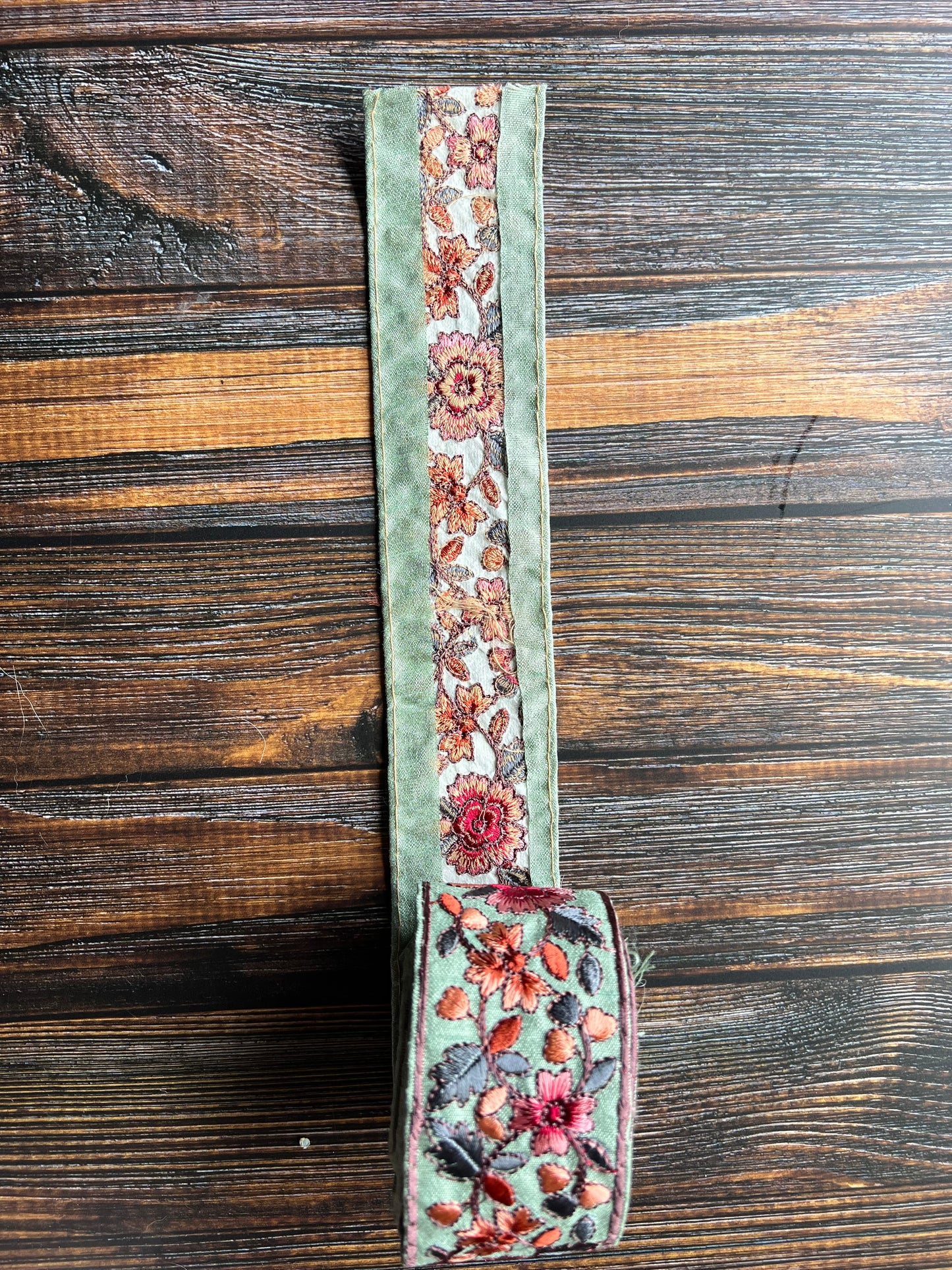 Turquoise Beauty embroidered Indian trim