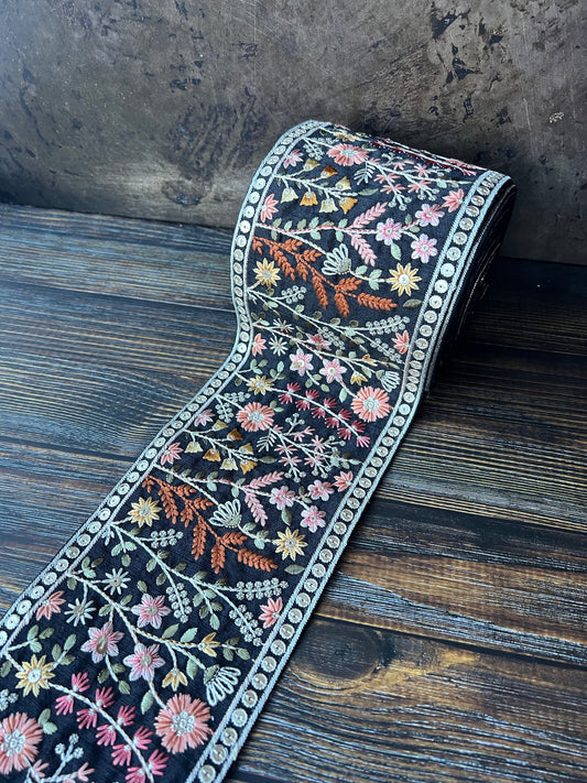 Black Forest Embroidered Trim