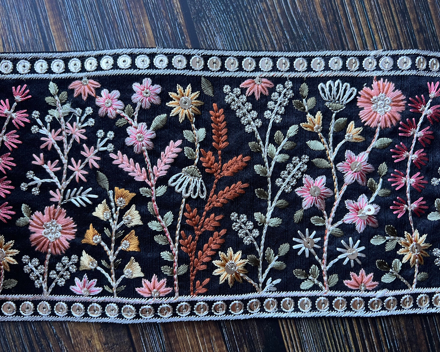 Black Forest Embroidered Trim