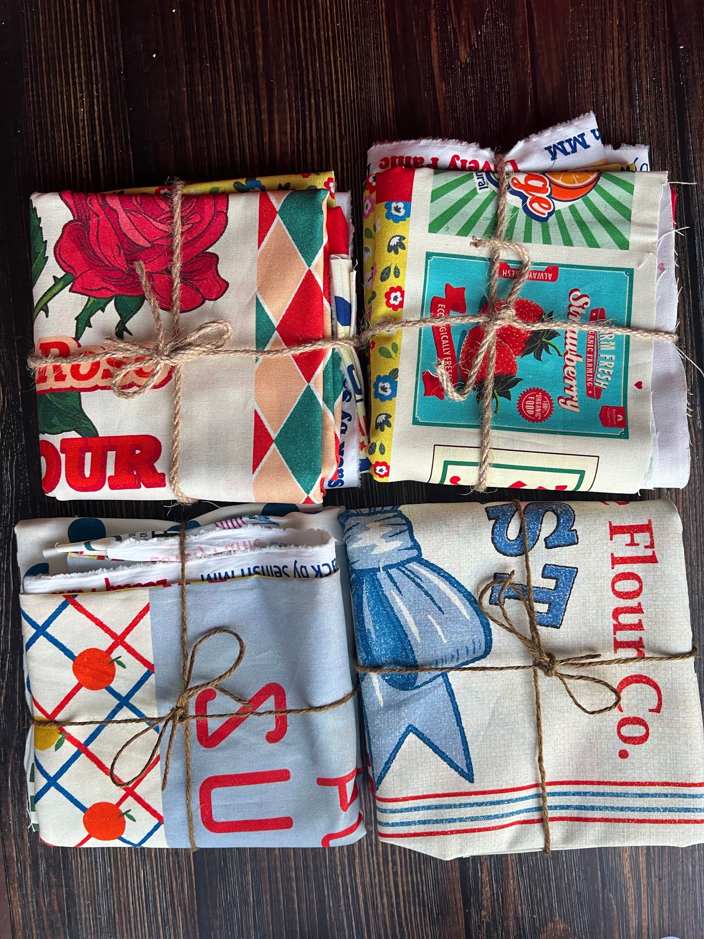 Lovely Panic Label & Sack Fabric Panel