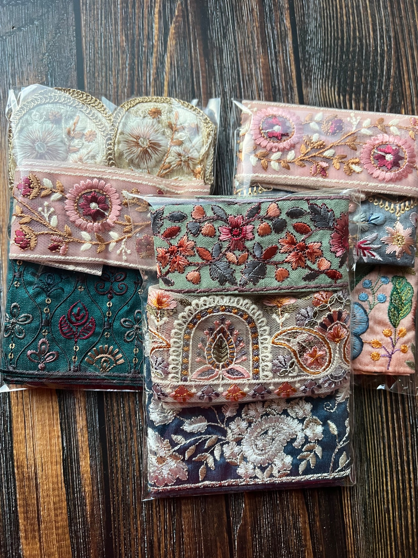 Embroidered Indian Trim pack