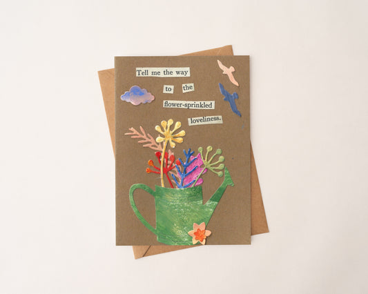 The Flower Sprinkled Loveliness Greeting Card