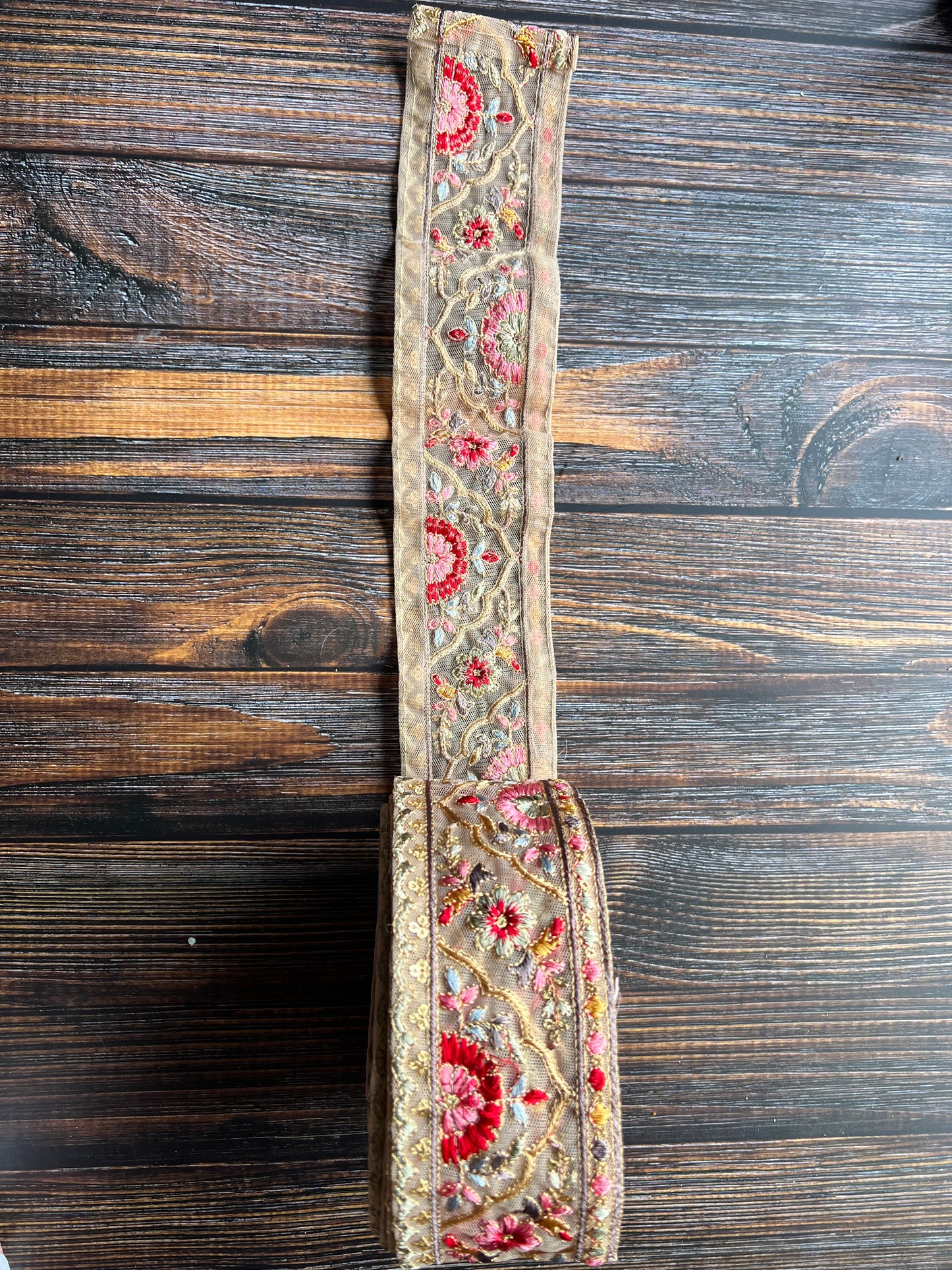 Rainbow India Embroidered Trim