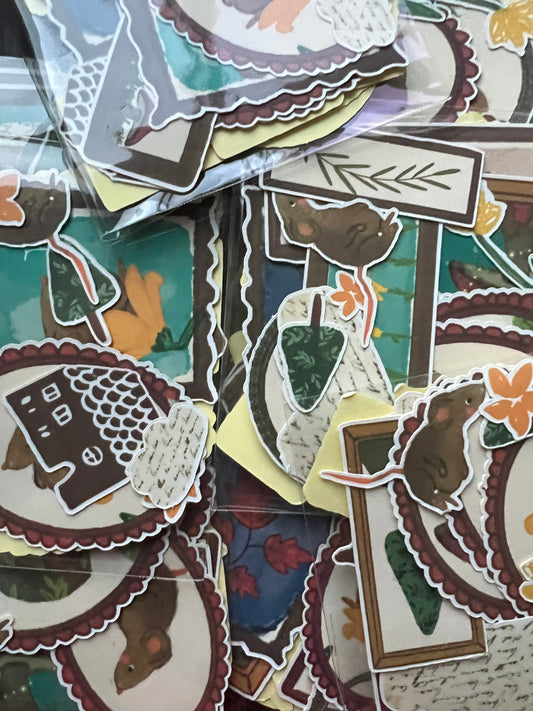 Mouse & Mushroom Sticker Packs