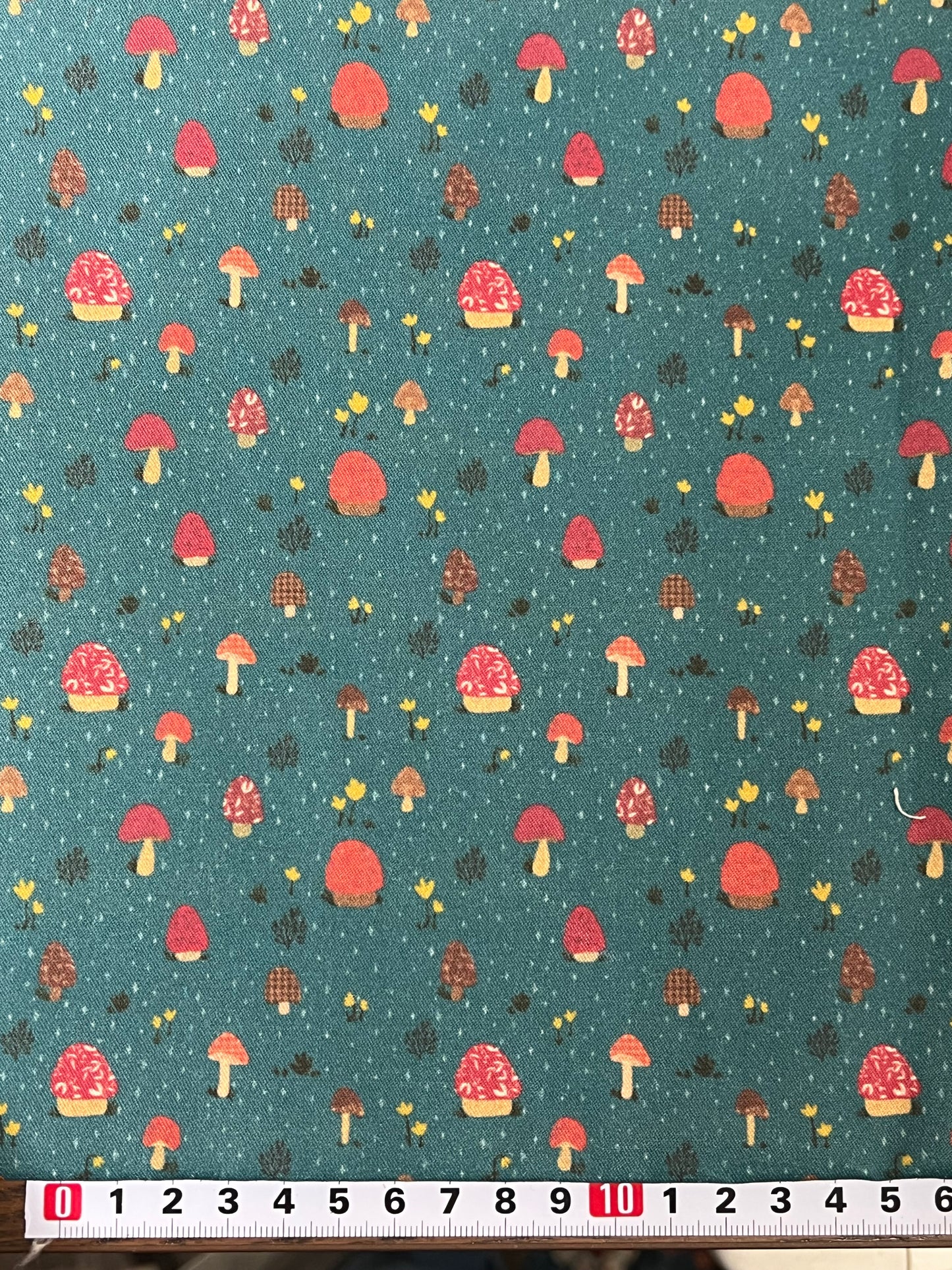 Mini mushroom fabric