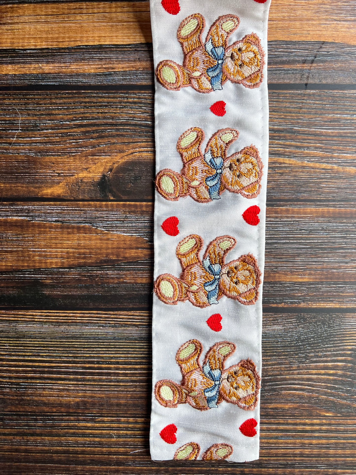 Teddy Bear Love embroidered trim
