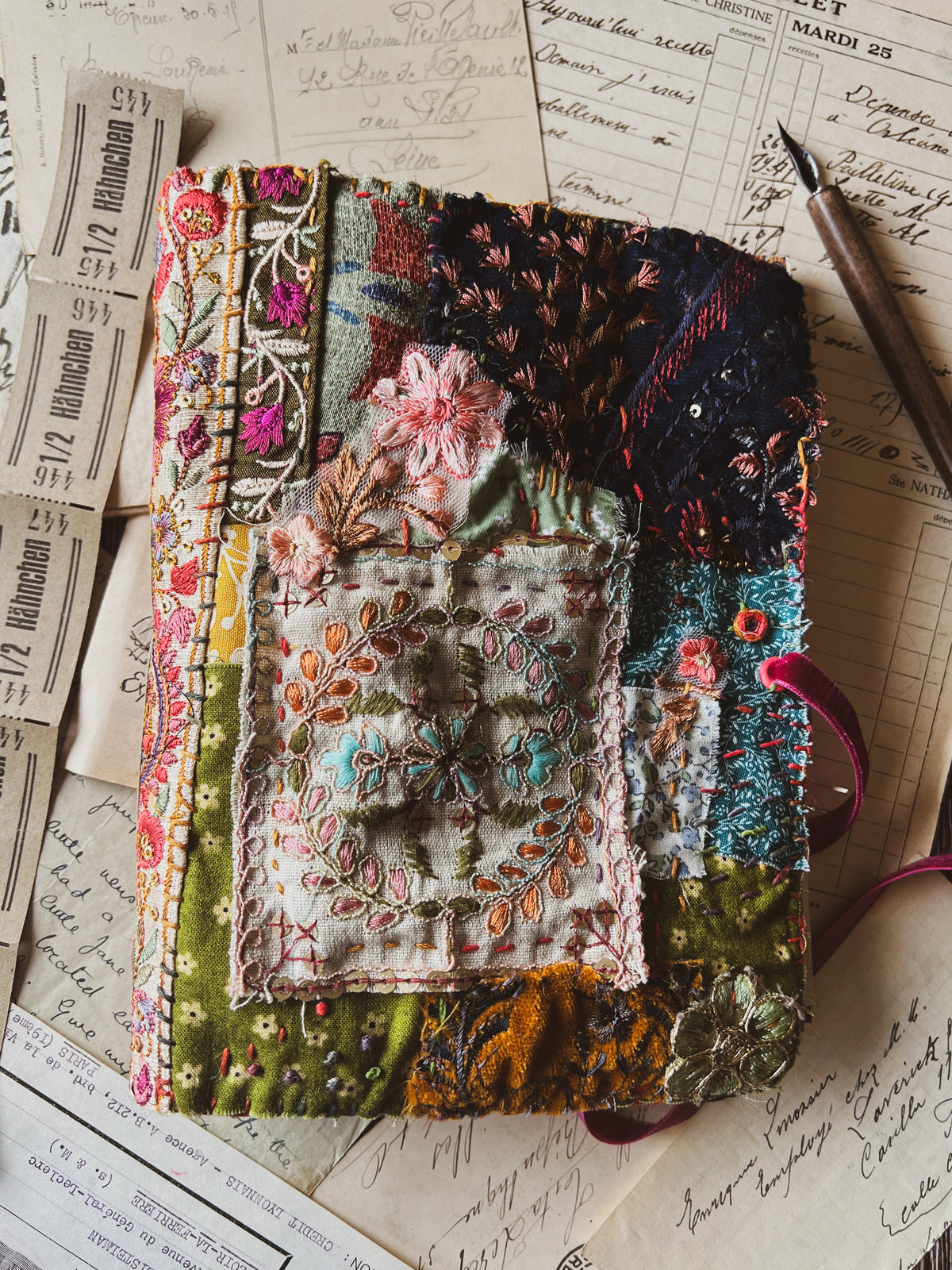 Hand-Stitched Patchwork Journal Cover Workshop