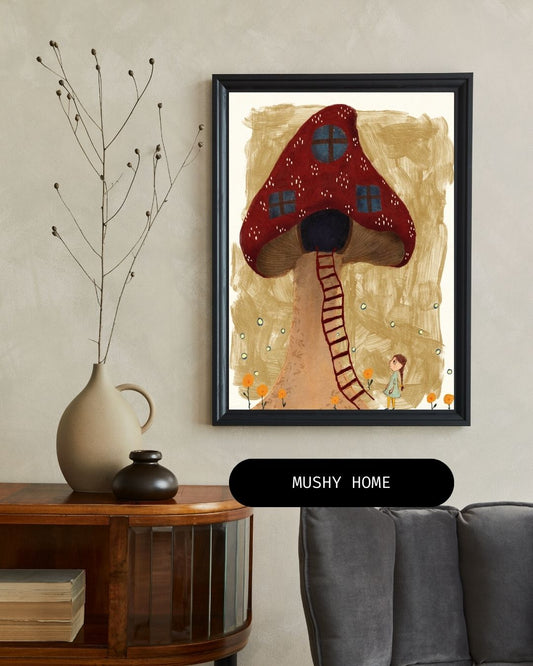Mushy Home Art Print