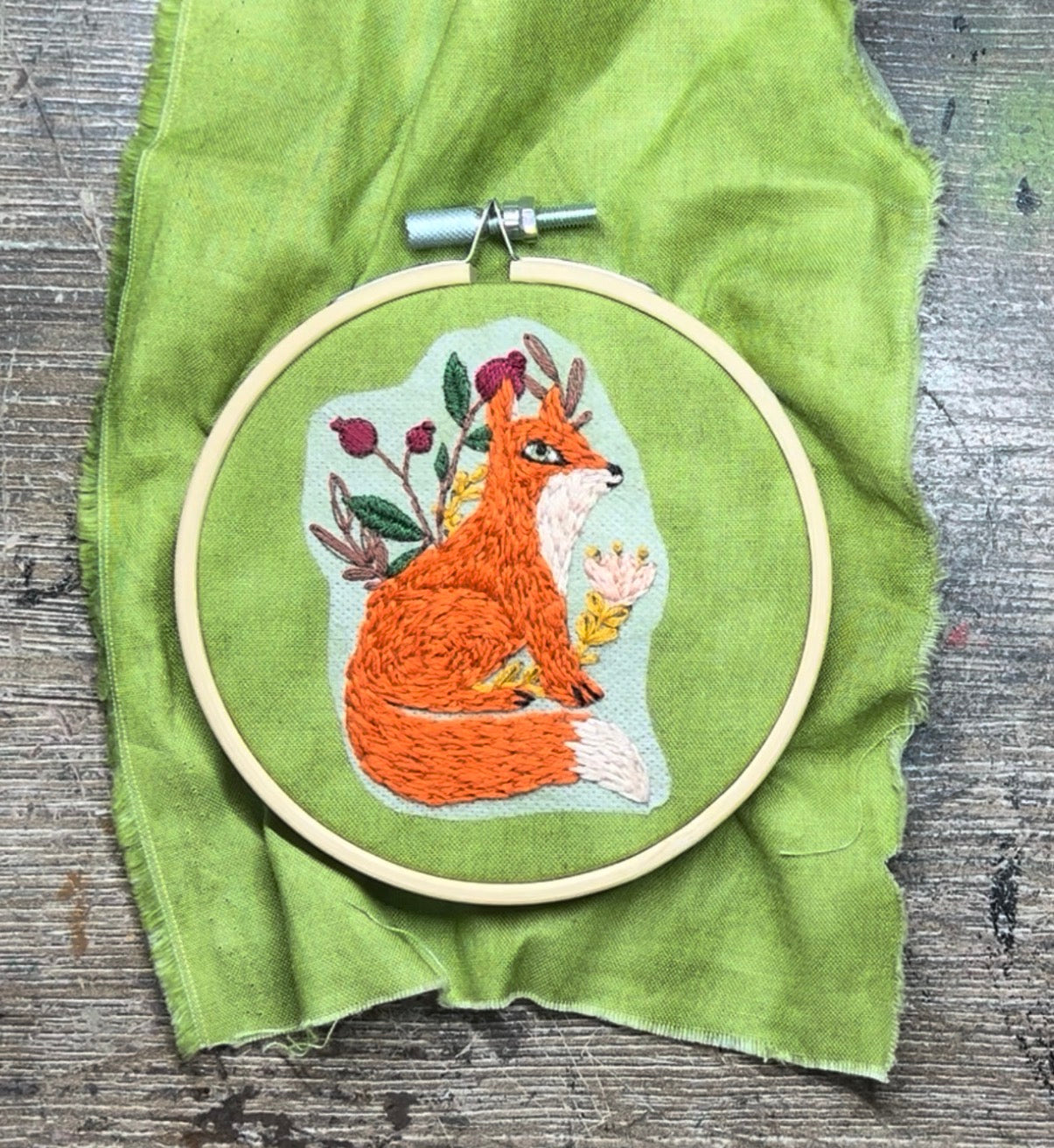Folkio Fox Embroidery Kit