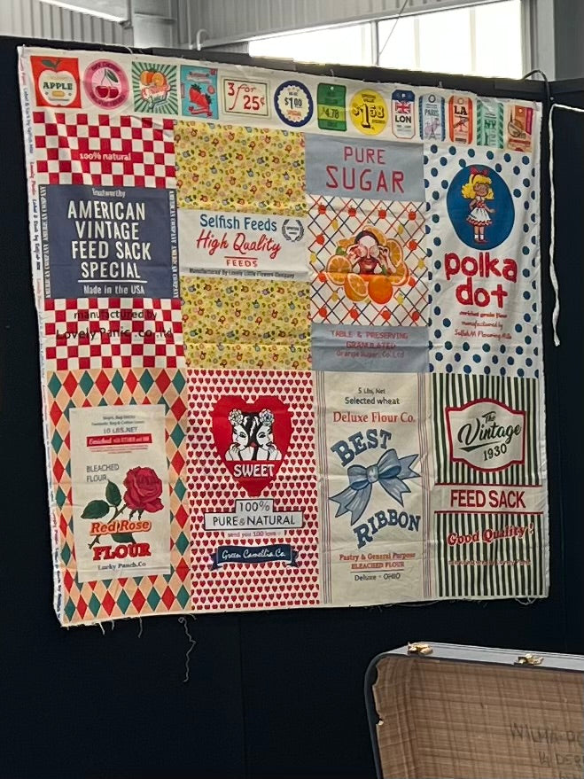 Lovely Panic Label & Sack Fabric Panel