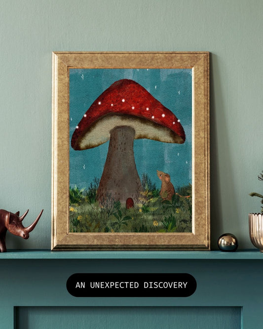 An Unexpected Discovery Art Print
