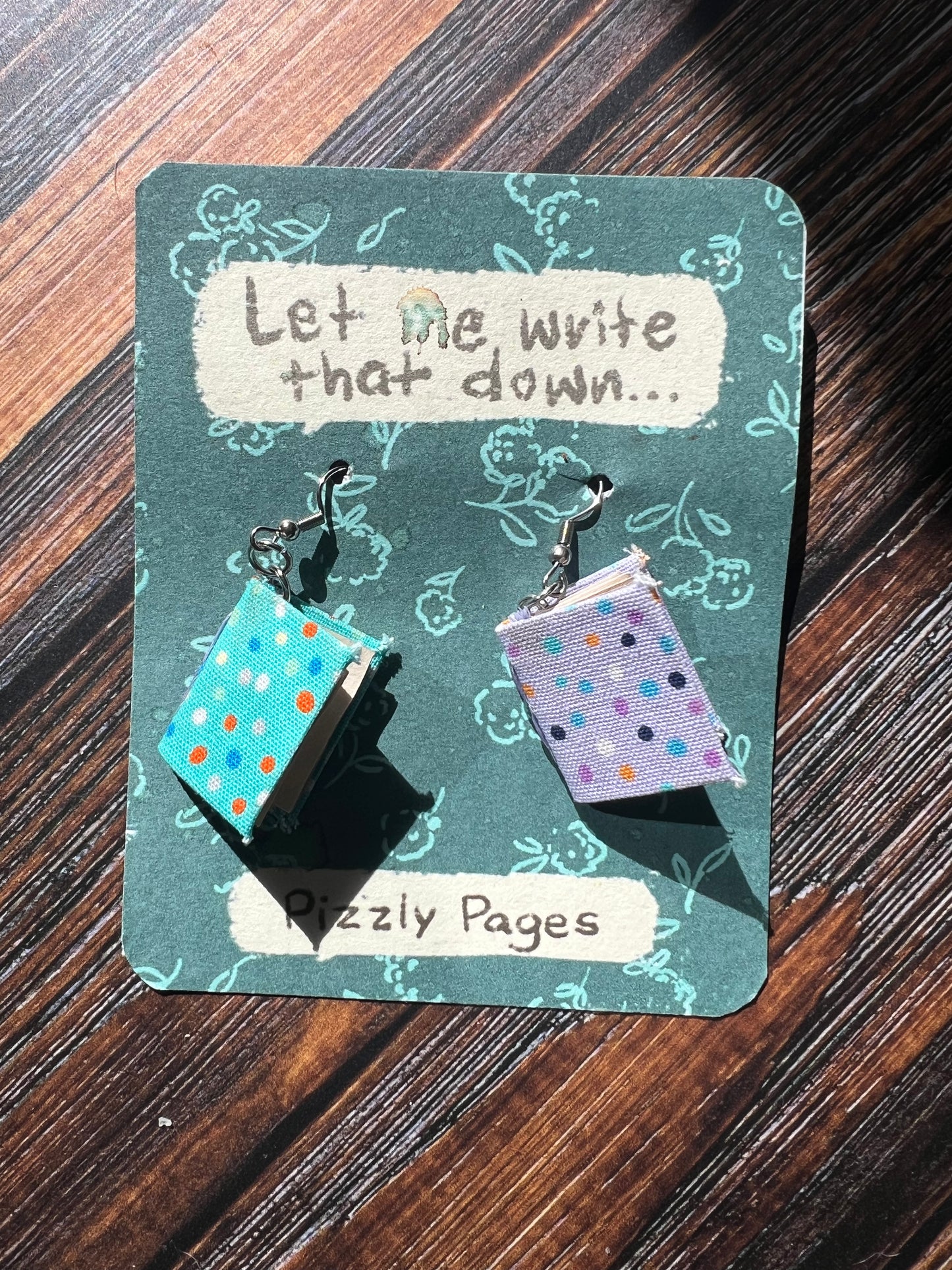 Book Earrings