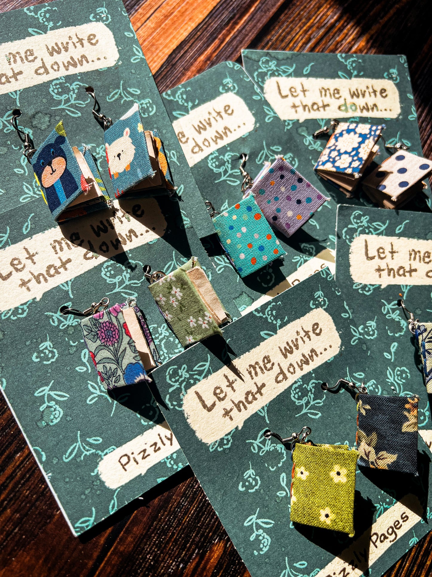 Book Earrings