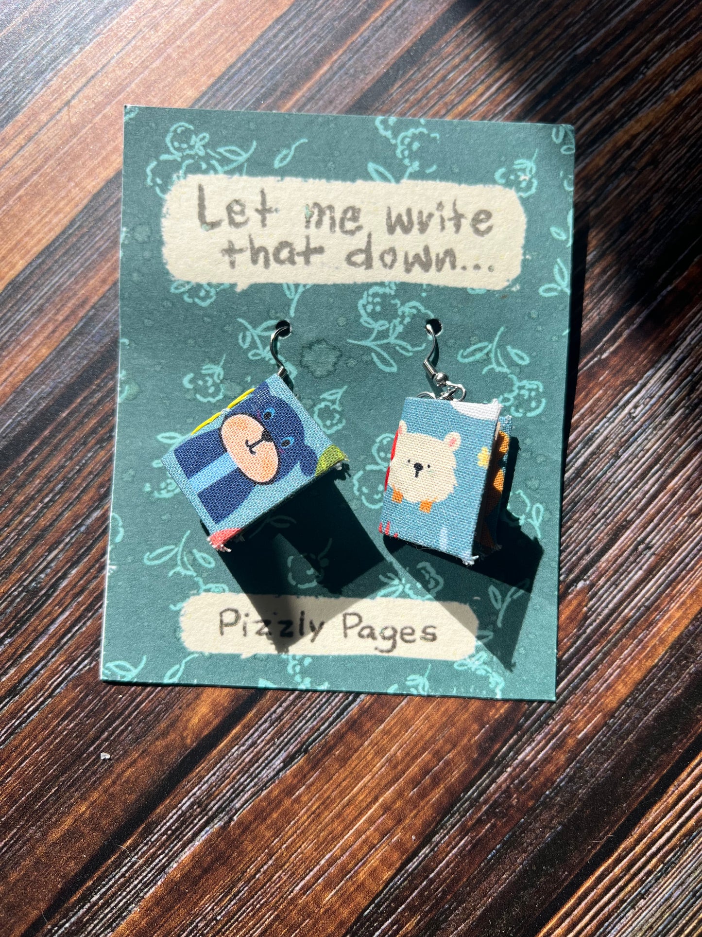 Book Earrings