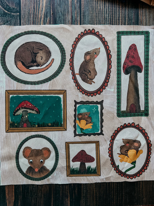 Curious Mouse Frames Fabric Panel