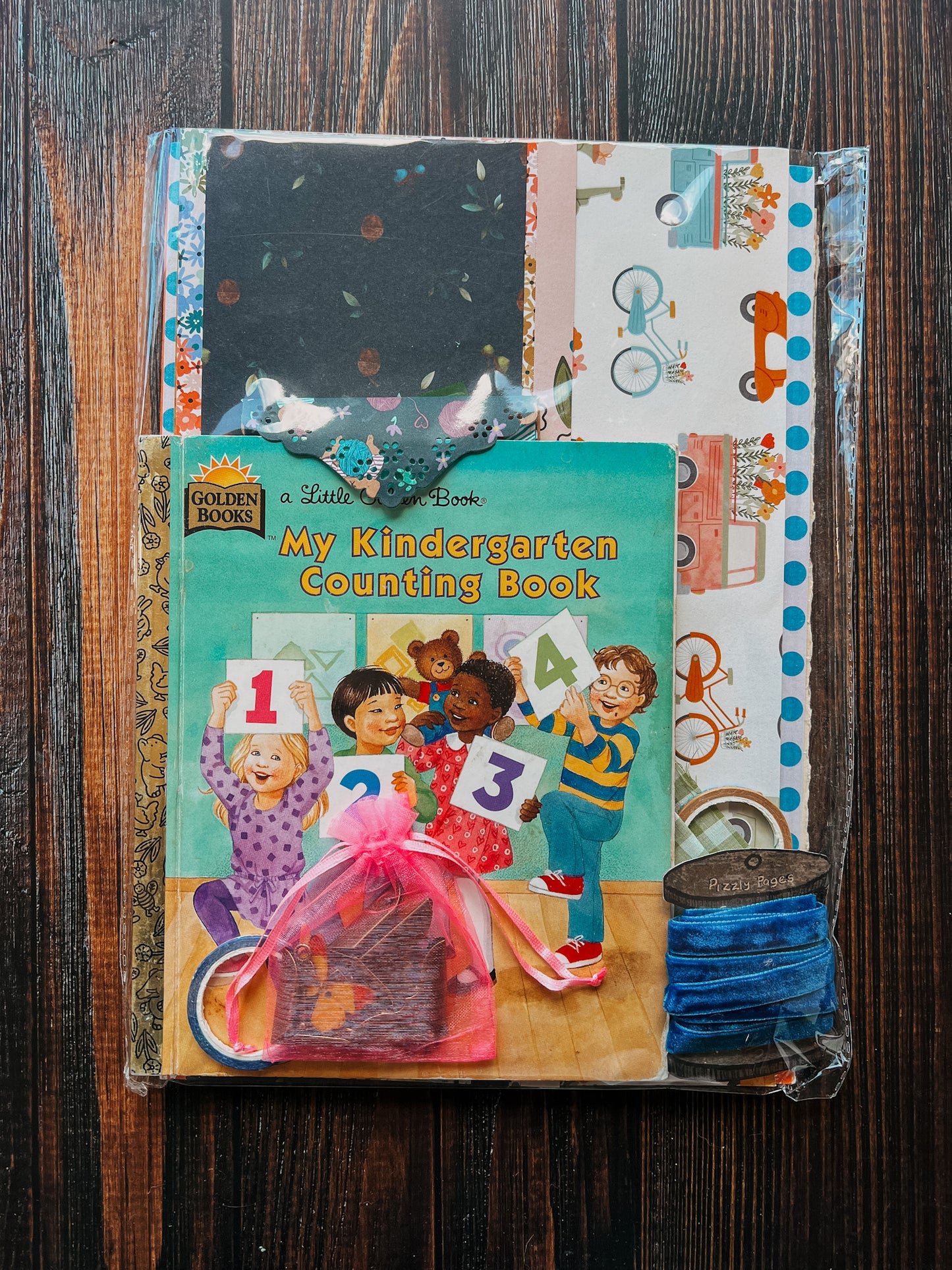 Little Golden Book Junk Journal Pack - My Kindergarten Counting Book