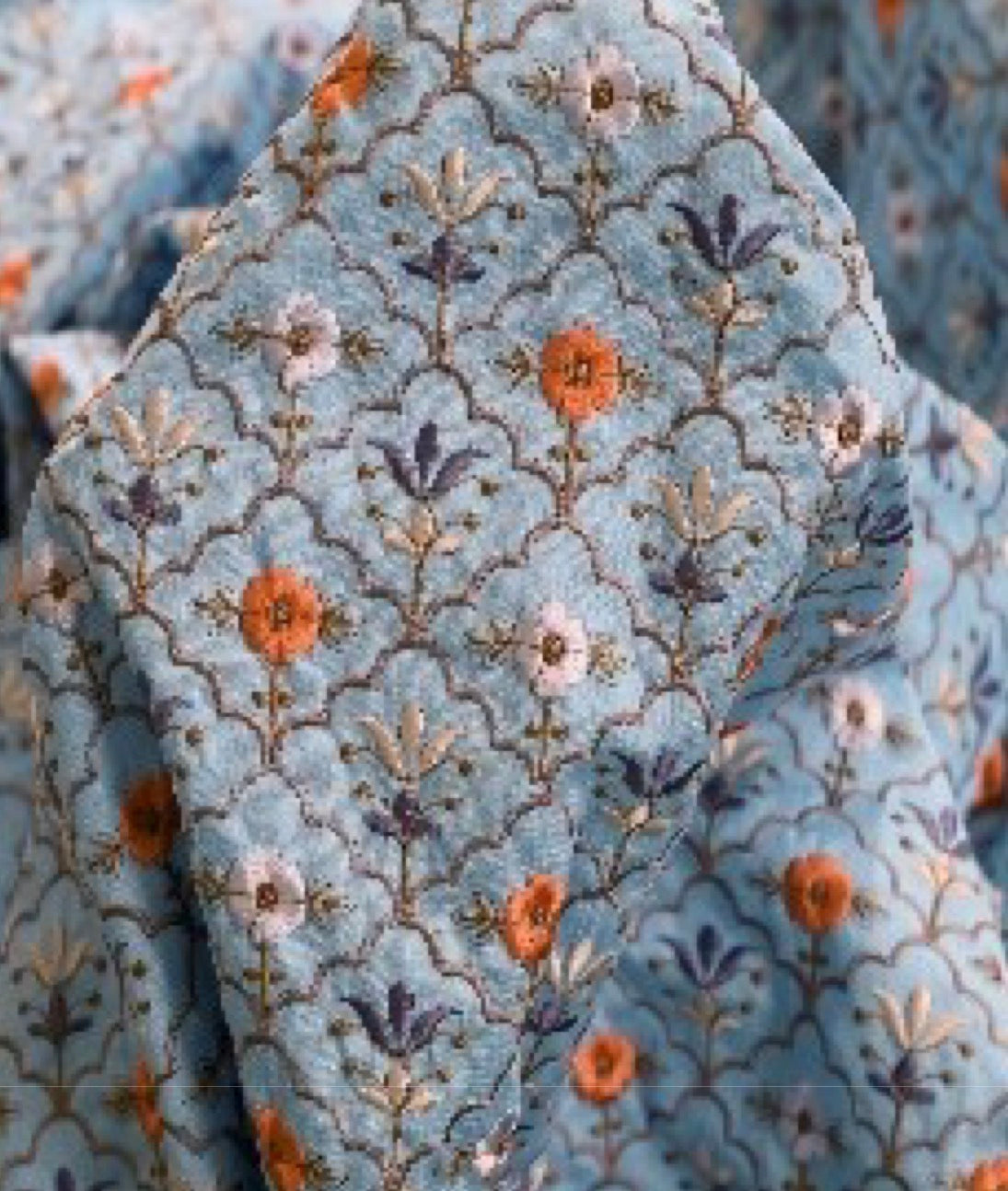 Indian Embroidered Fabric