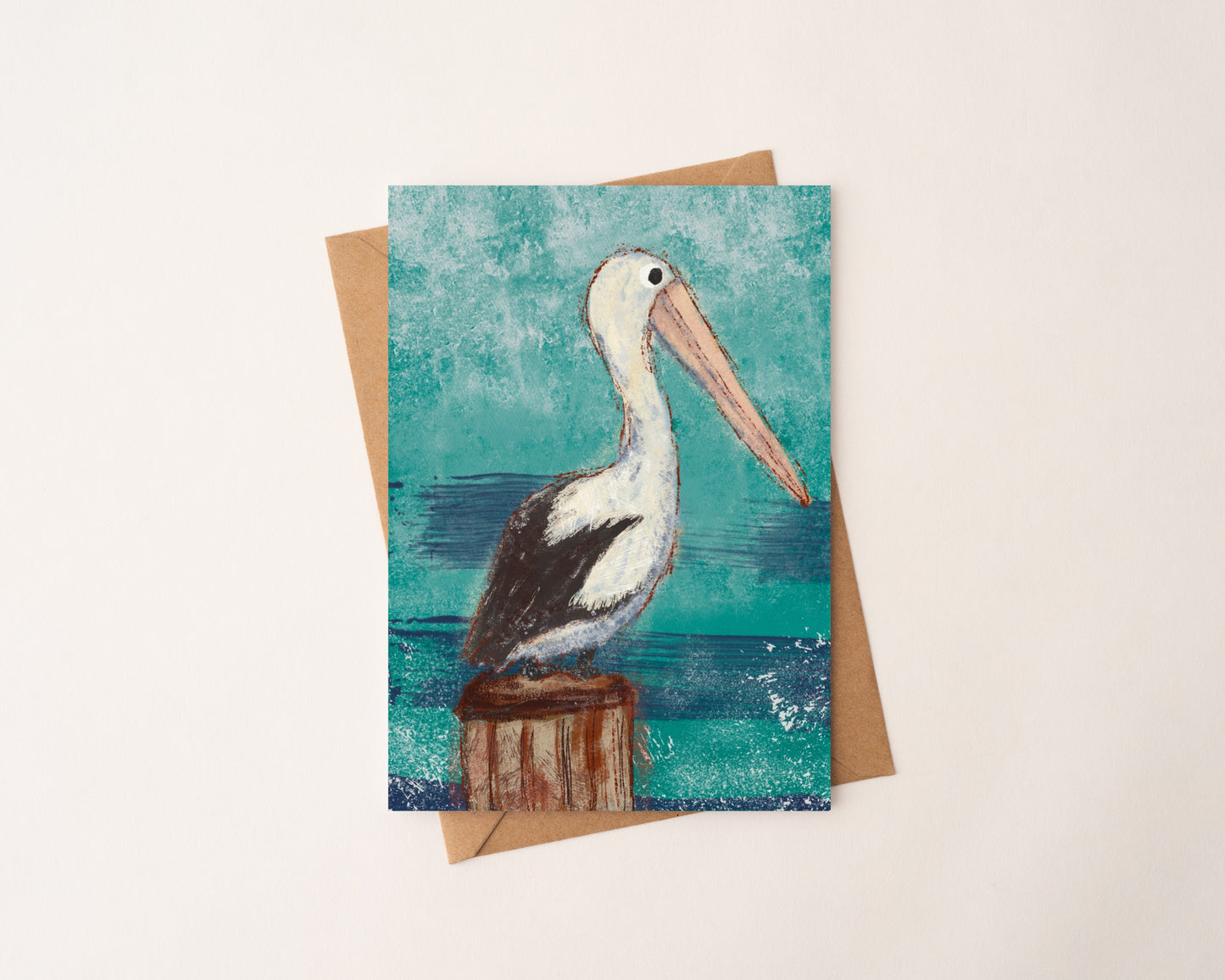 Pelican Ponder Greeting Card