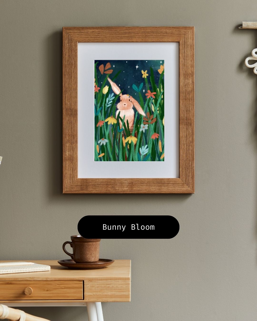 Bunny Bloom Art Print
