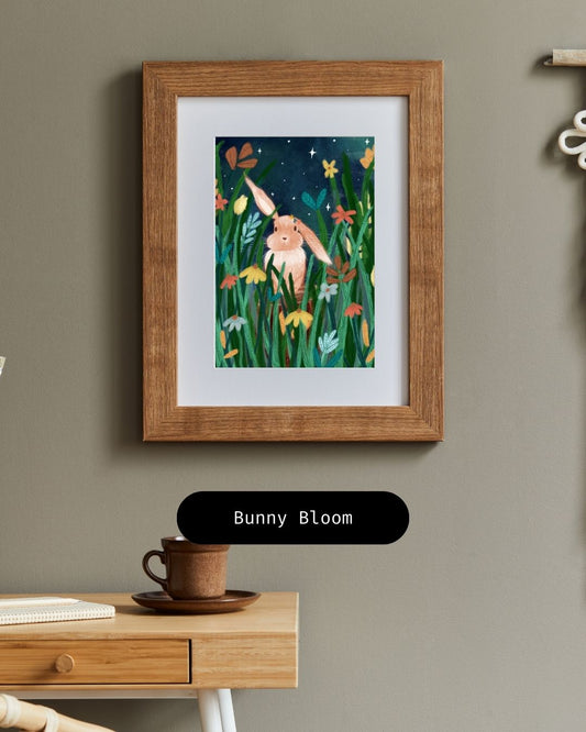 Bunny Bloom Art Print